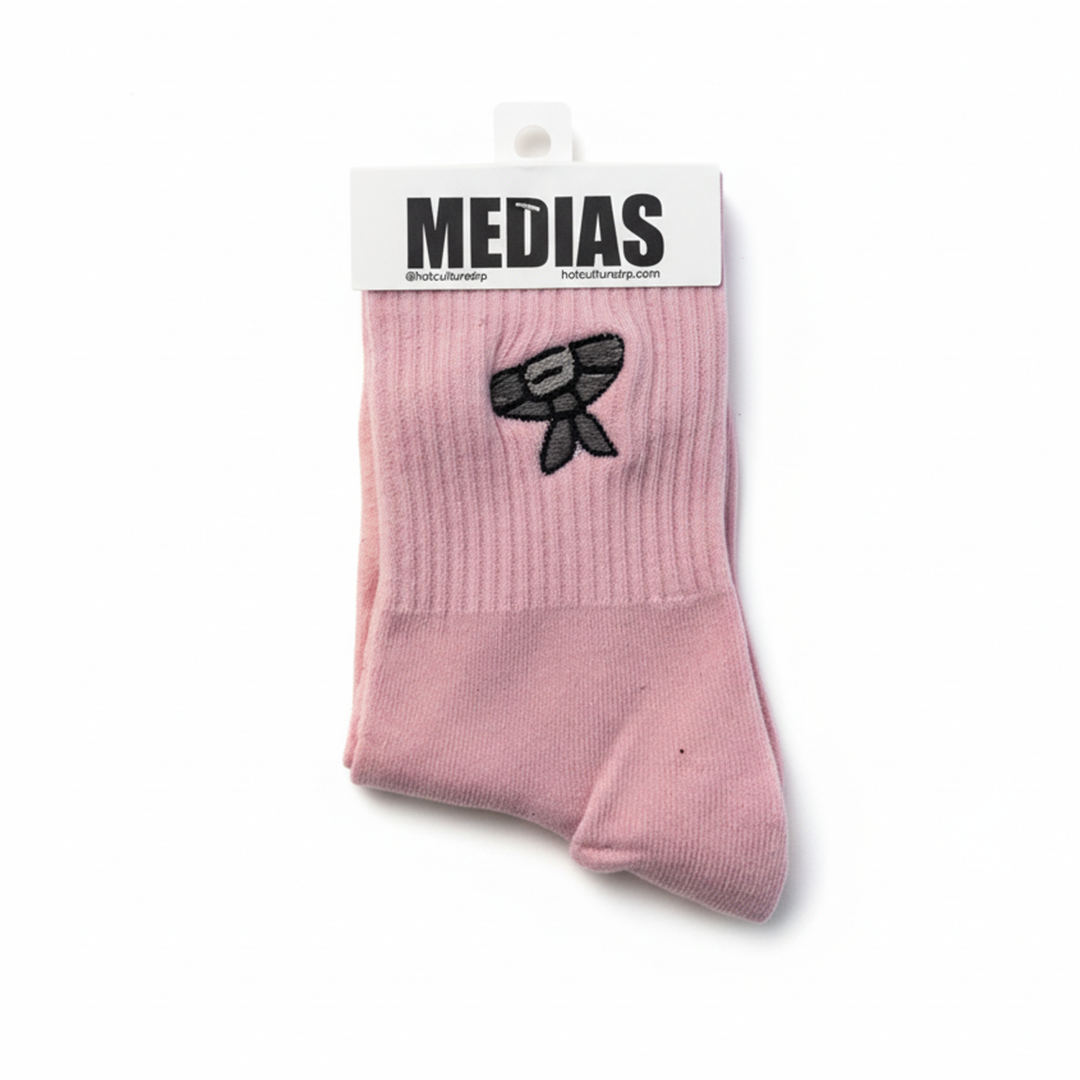 Medias Bordadas Hotculture® – Diseño Exclusivo Inspirado en Patrones Originales (Talla Small)