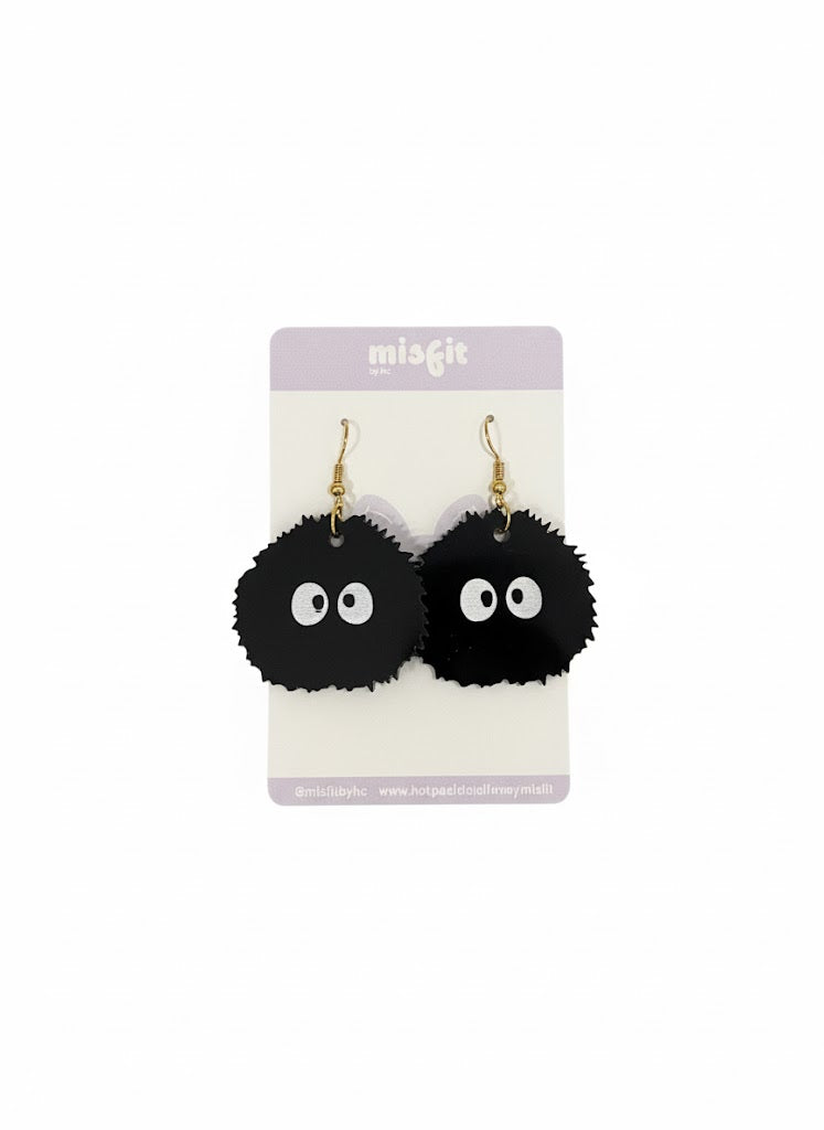 Susuwatari Aretes Acrílicos Handmade | Diseños Únicos | Hechos a Mano por Hotculture®