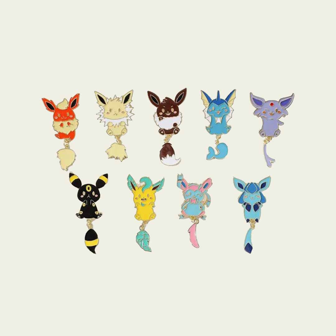 Enamel Pin Eeveelutions Hanging Tails | Edición Limitada | Coleccionable | Hotculture®