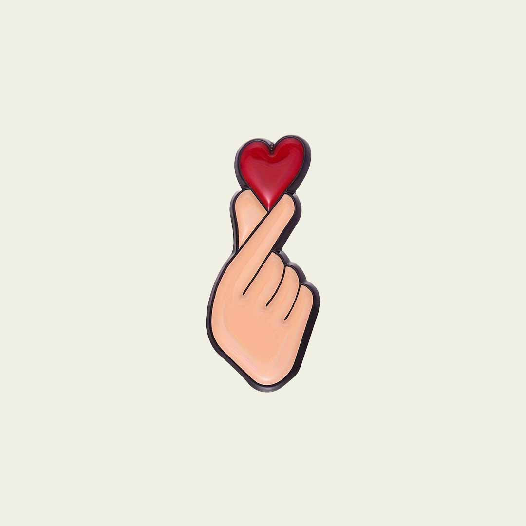 Enamel Pin Korean Heart | Edición Limitada | Coleccionable | Hotculture®
