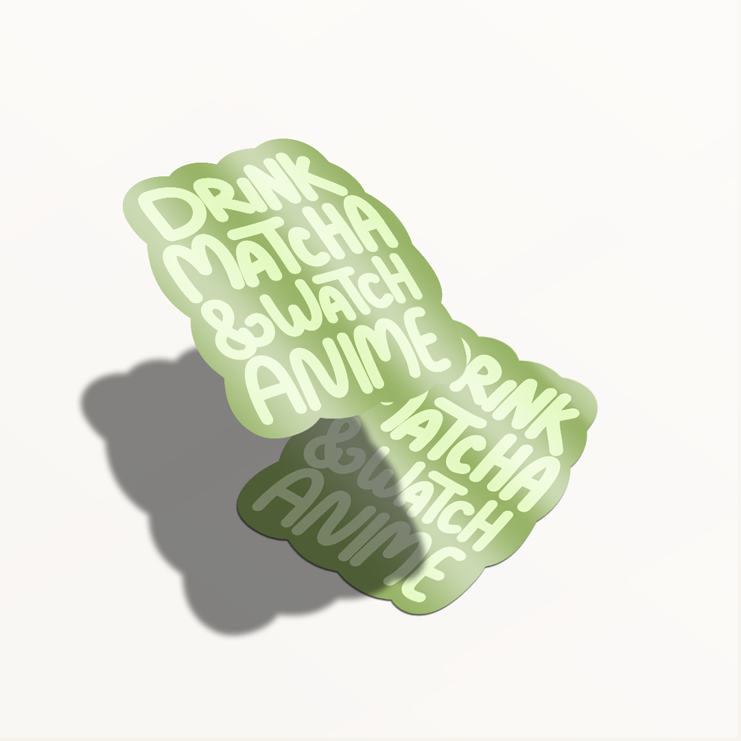 Sticker Drink... & watch anime – Diseño Exclusivo Hotculture® | Vinyl Sticker 2" Water & UV Resistant