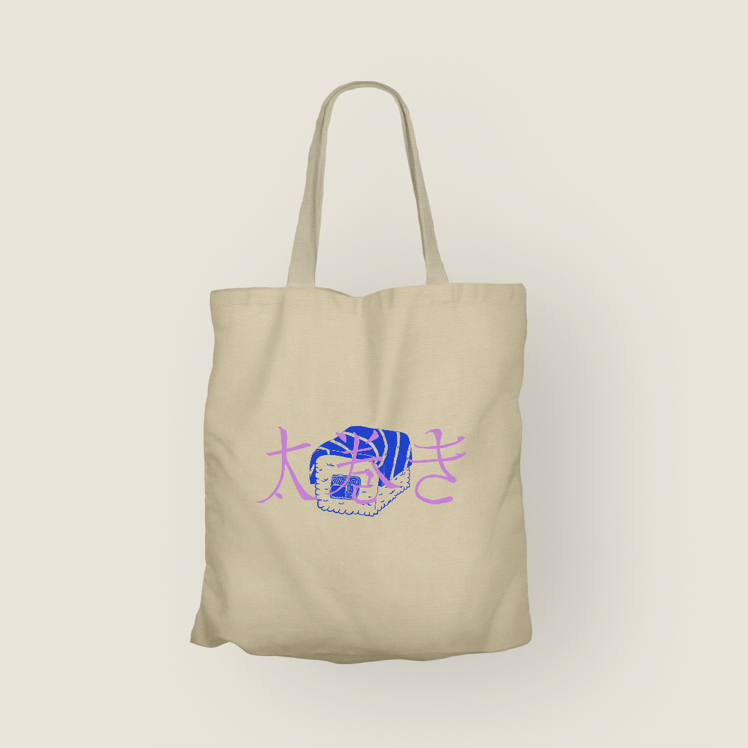 Futomaki Totebag Clásico de Canvas | Color Crema Natural | Tamaño Estándar | Hotculture®