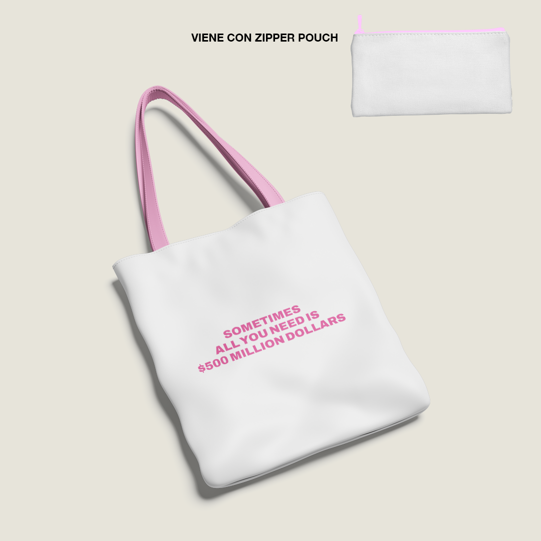 All you need Totebag Grande Hotculture® con Zipper Pouch | Tirante de Color | Edición Limitada