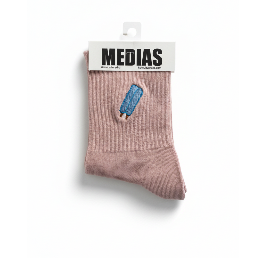 Medias Bordadas Hotculture® – Diseño Exclusivo Inspirado en Patrones Originales (Talla Small)