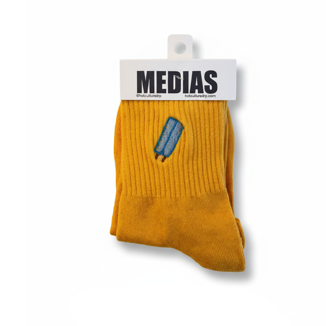 Medias Bordadas Hotculture® – Diseño Exclusivo Inspirado en Patrones Originales (Talla Small)