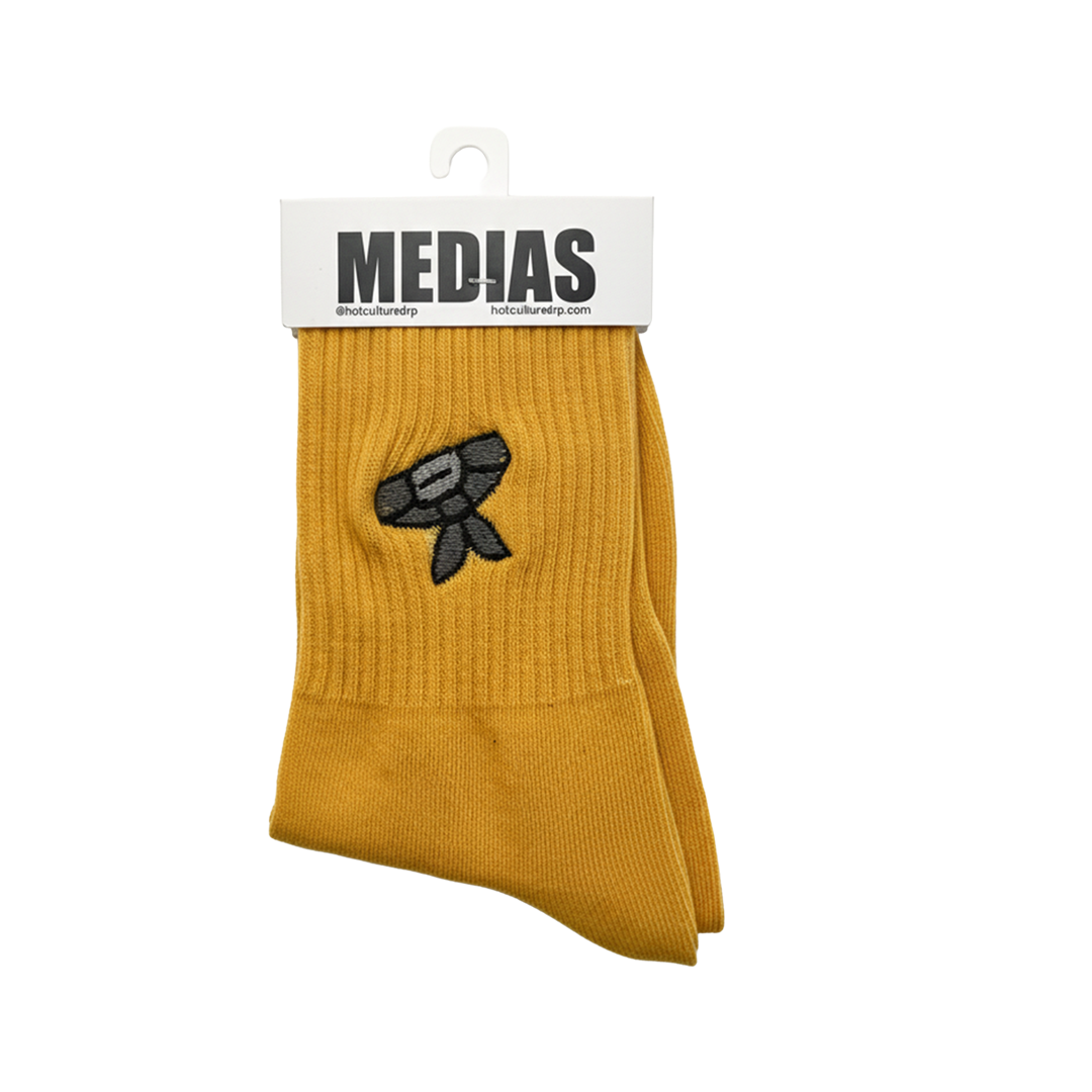 Medias Bordadas Hotculture® – Diseño Exclusivo Inspirado en Patrones Originales (Talla Small)