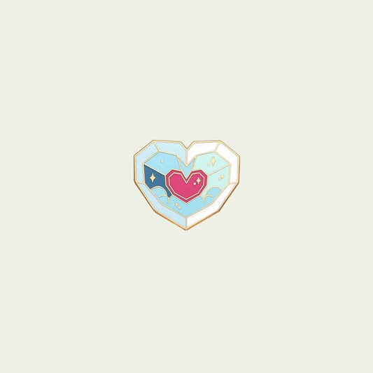 Enamel Pin Geometric heart | Edición Limitada | Coleccionable | Hotculture®