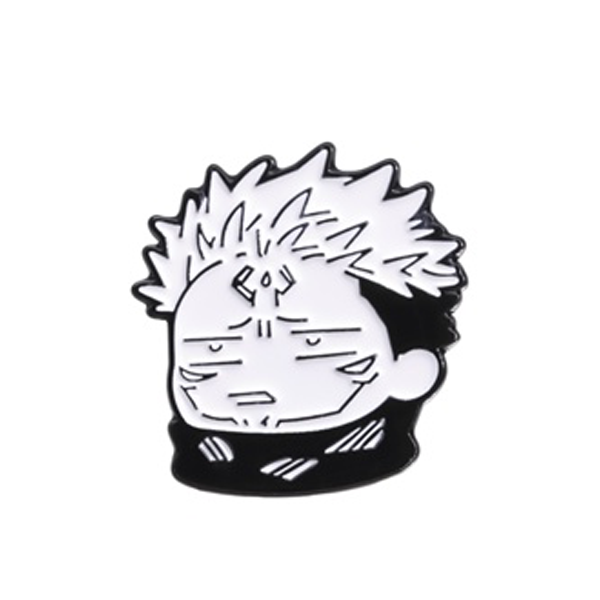 Sukuna | Black and White Cartoon | Jujutsu Kaisen | ENAMEL PIN