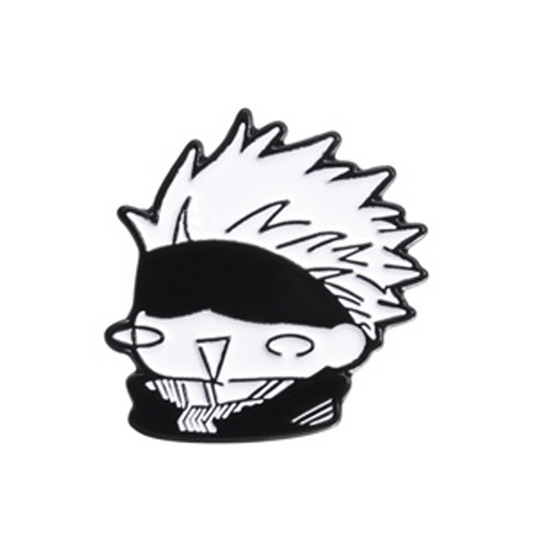 Satoru Gojo | Black and White Cartoon | Jujutsu Kaisen | ENAMEL PIN