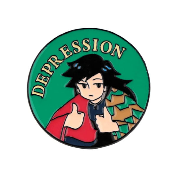 Tomioka Giyu Depression | ENAMEL PIN