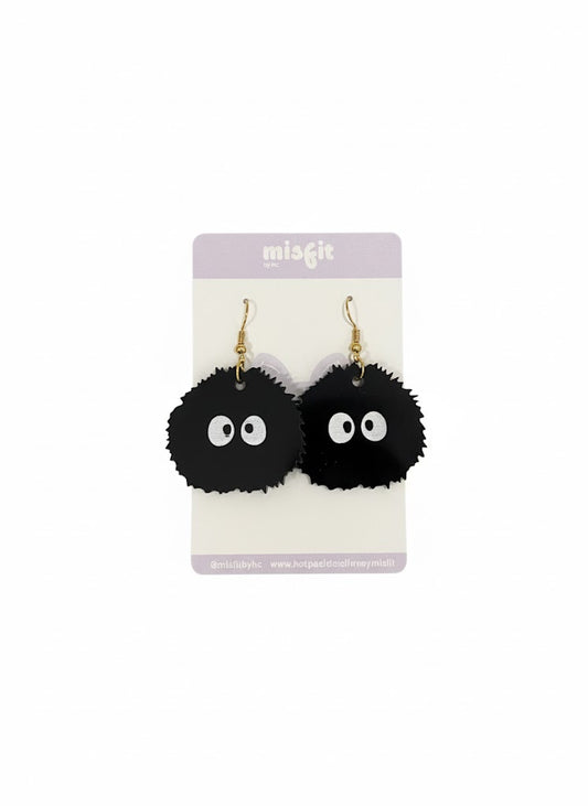 Susuwatari Aretes Acrílicos Handmade | Diseños Únicos | Hechos a Mano por Hotculture®