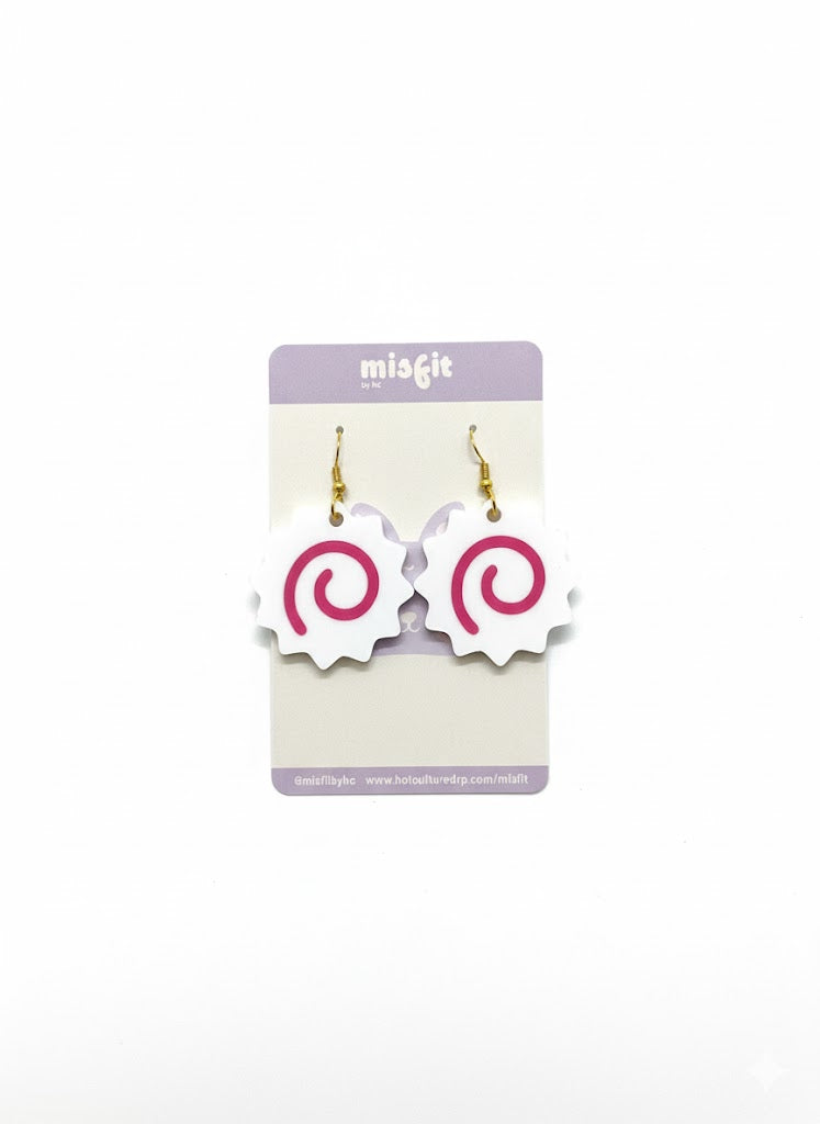 Naruto Fish Cake Aretes Acrílicos Handmade | Diseños Únicos | Hechos a Mano por Hotculture®