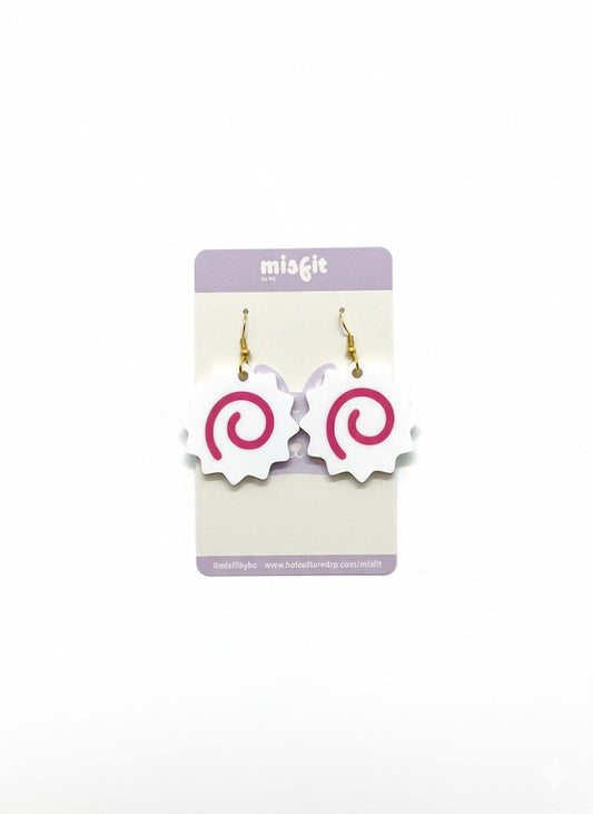 Naruto Fish Cake Aretes Acrílicos Handmade | Diseños Únicos | Hechos a Mano por Hotculture®