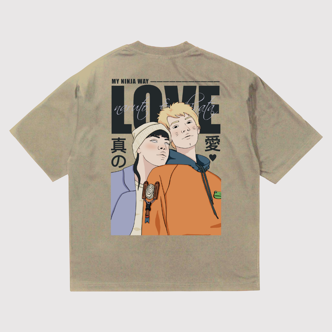 Naruto x Hinata Love Tee – Anime Couple Goals