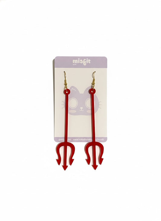 Trident Aretes Acrílicos Handmade | Diseños Únicos | Hechos a Mano por Hotculture®