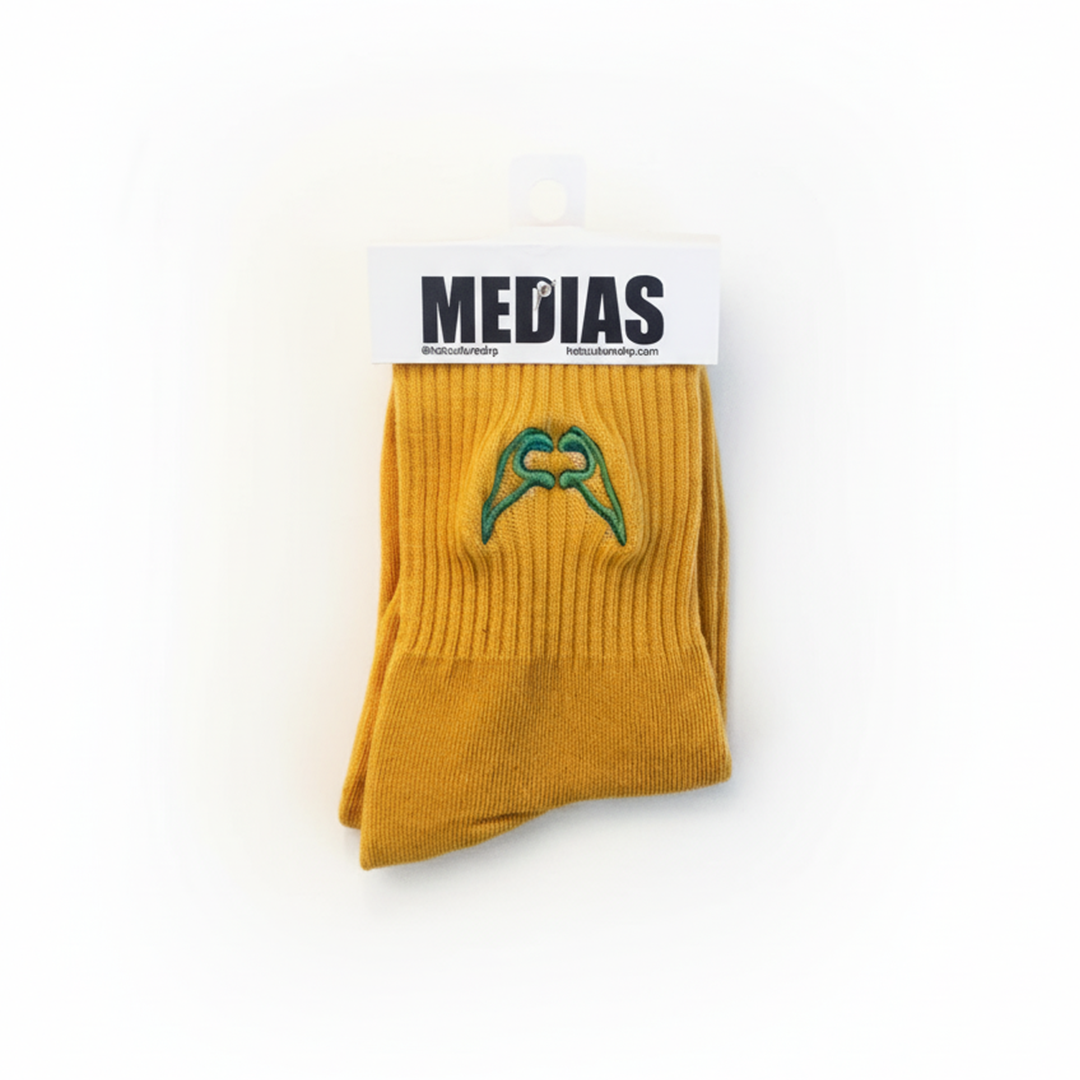 Medias Bordadas Hotculture® – Diseño Exclusivo Inspirado en Patrones Originales (Talla Small)