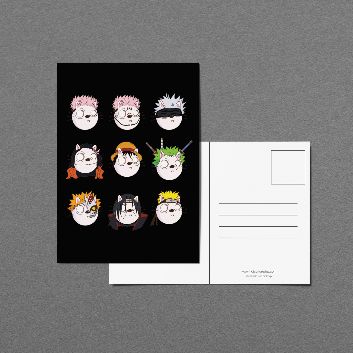 Exclusive Illustrated Postcard Collection by @pinkdrp