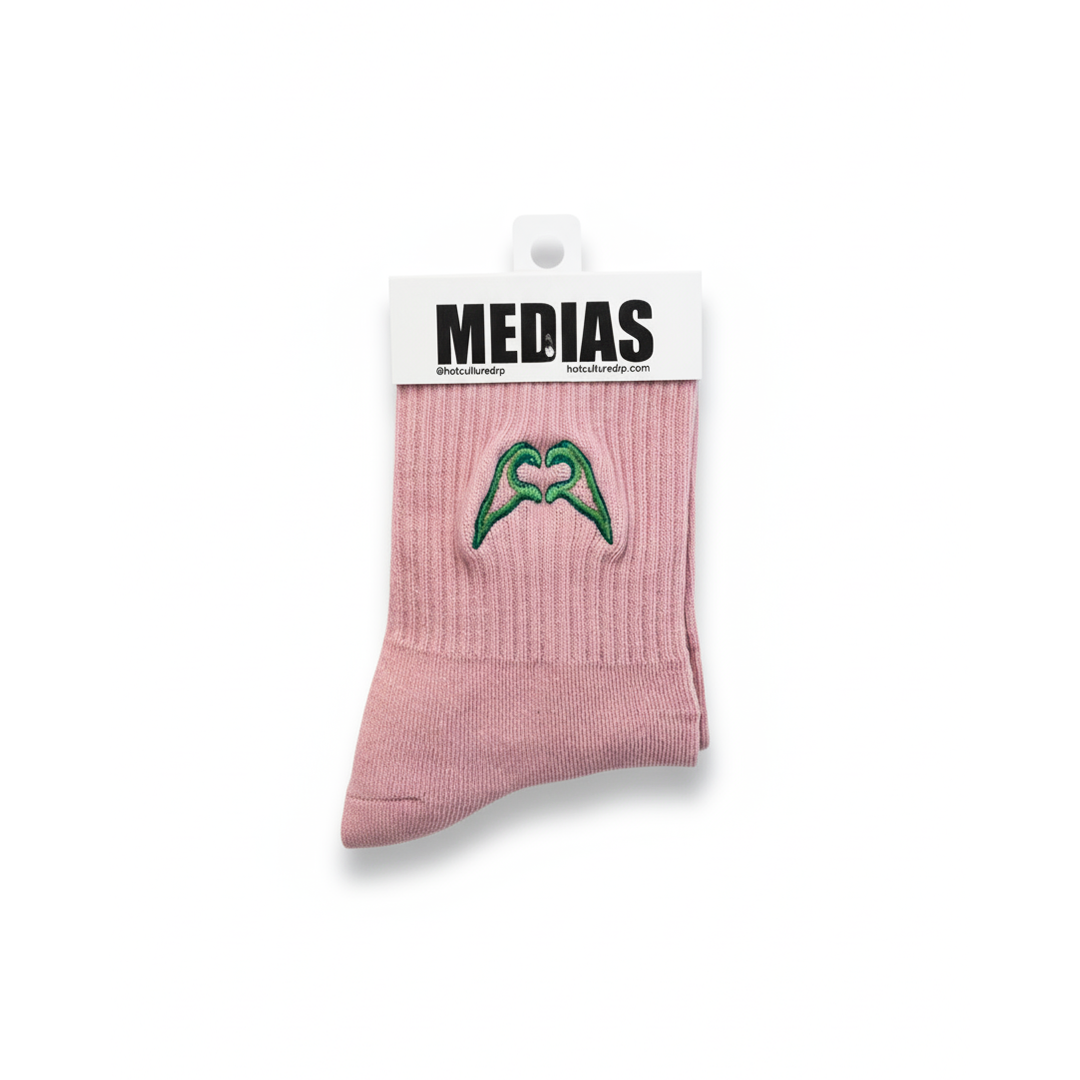 Medias Bordadas Hotculture® – Diseño Exclusivo Inspirado en Patrones Originales (Talla Small)