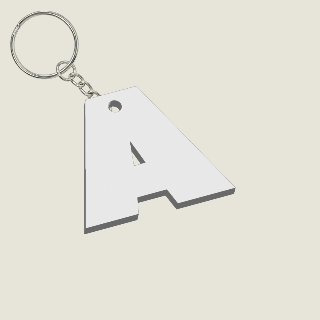 Llavero Acrílico con Inicial | Combinable | Hotculture®