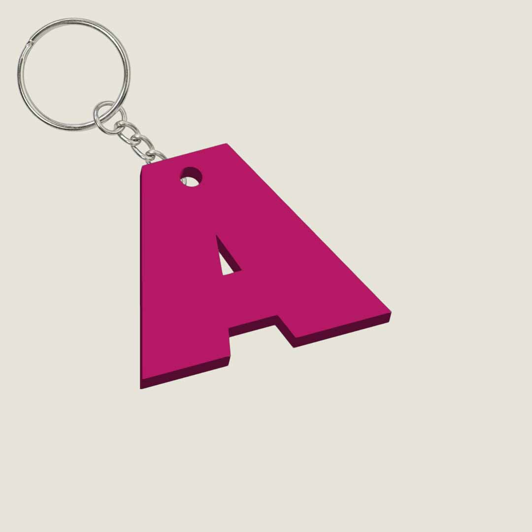Llavero Acrílico con Inicial | Combinable | Hotculture®