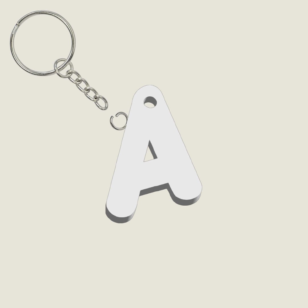 Llavero Acrílico con Inicial | Combinable | Hotculture®