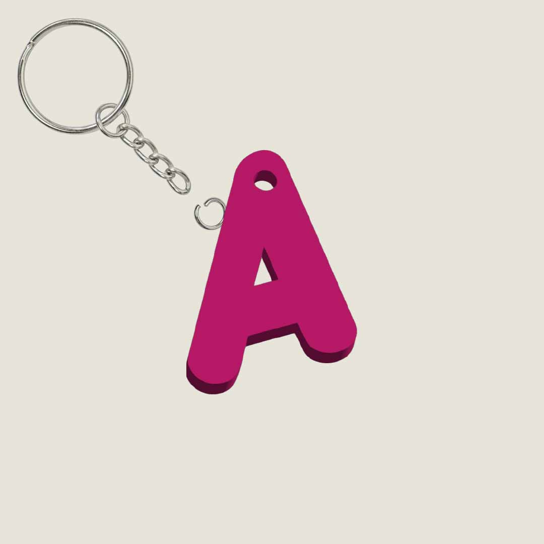 Llavero Acrílico con Inicial | Combinable | Hotculture®