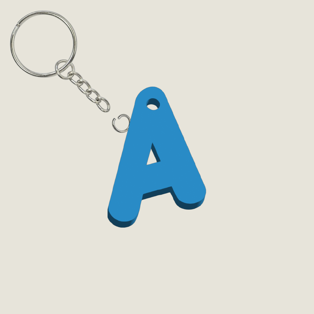 Llavero Acrílico con Inicial | Combinable | Hotculture®