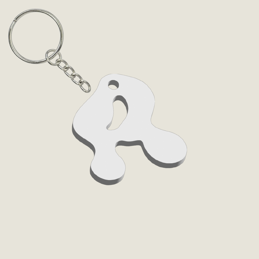 Llavero Acrílico con Inicial | Combinable | Hotculture®