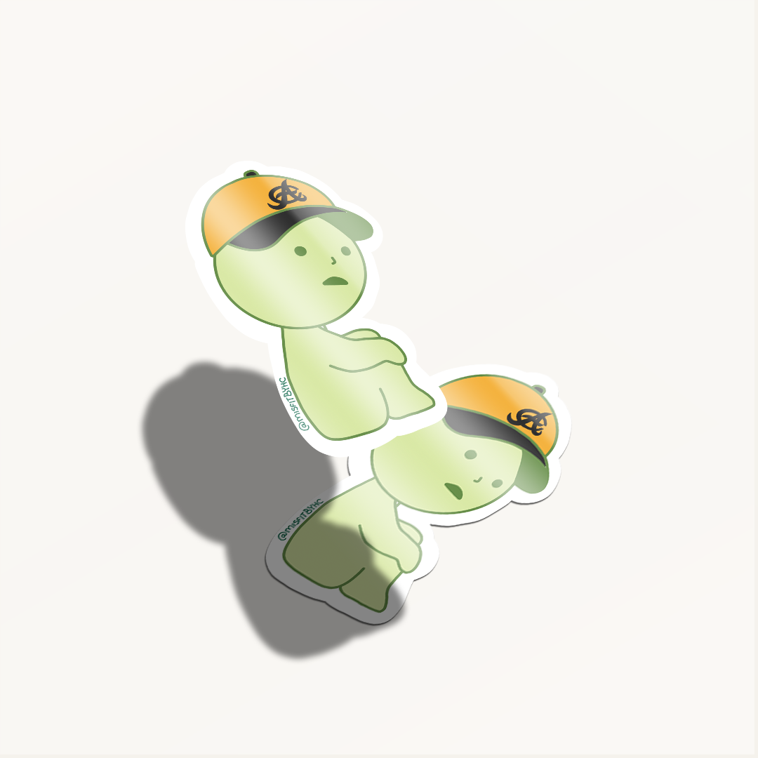 Sticker Smiskis En PElota – Diseño Exclusivo Hotculture® | Vinyl Sticker 2.5" Water & UV Resistant