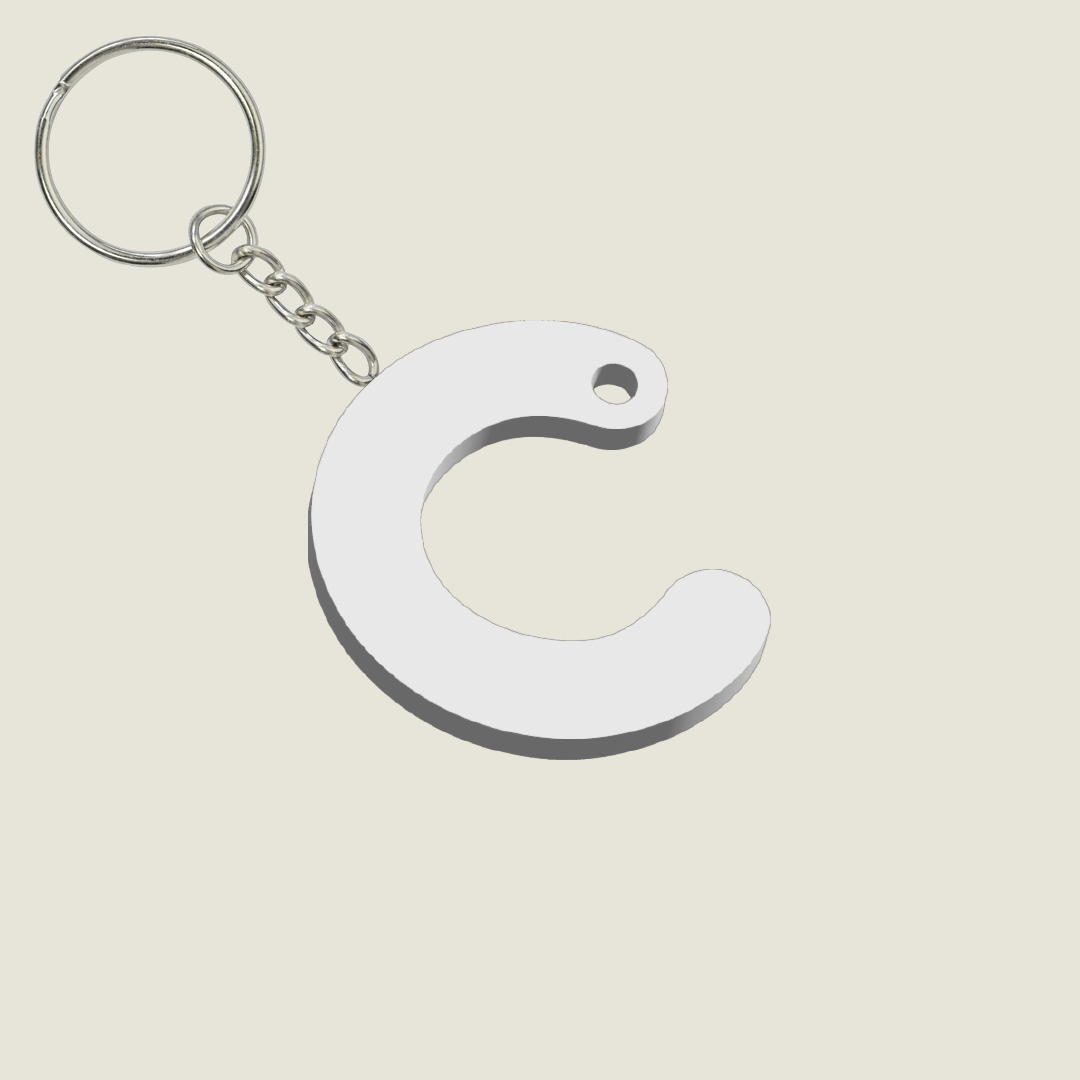 Llavero Acrílico con Inicial | Combinable | Hotculture®
