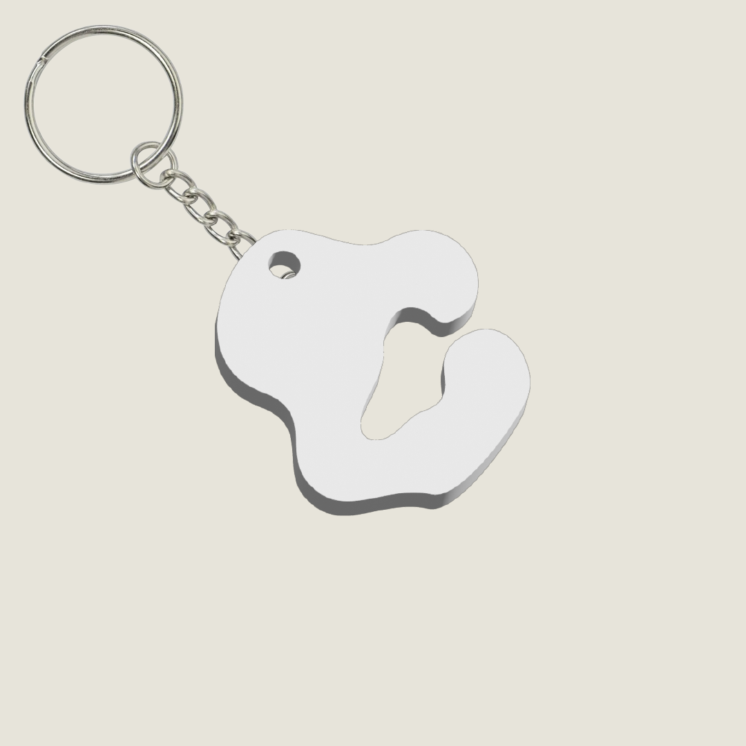 Llavero Acrílico con Inicial | Combinable | Hotculture®