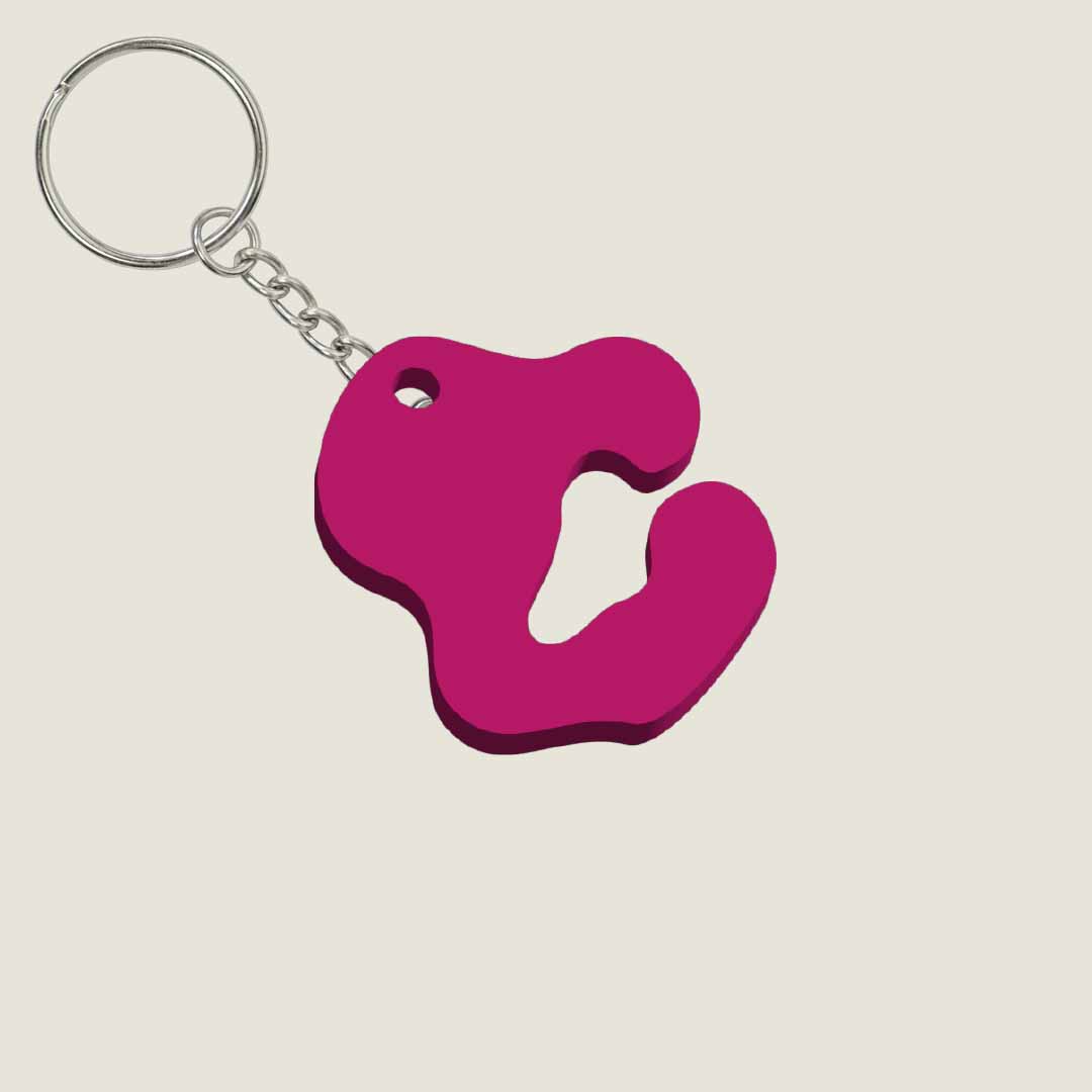 Llavero Acrílico con Inicial | Combinable | Hotculture®