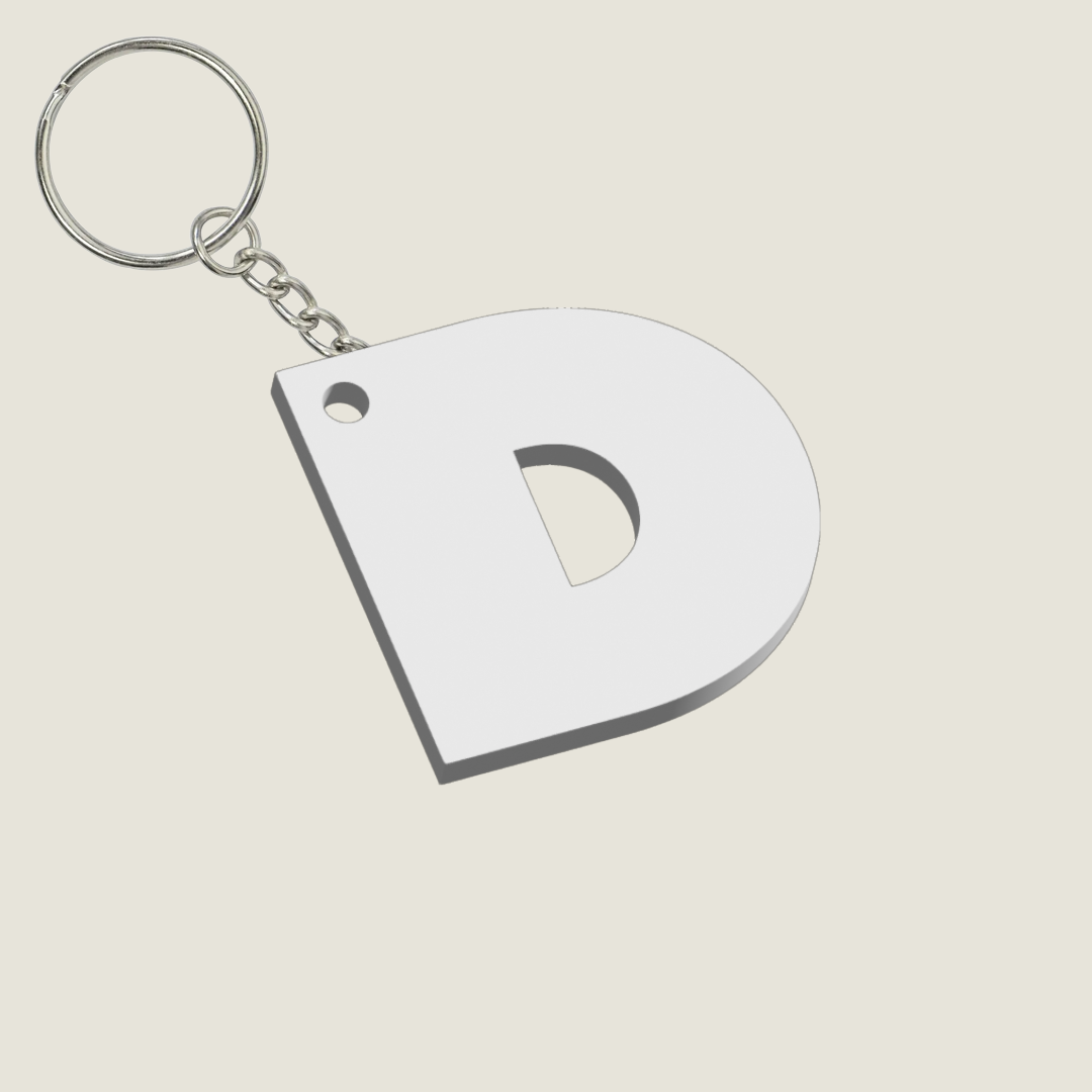 Llavero Acrílico con Inicial | Combinable | Hotculture®