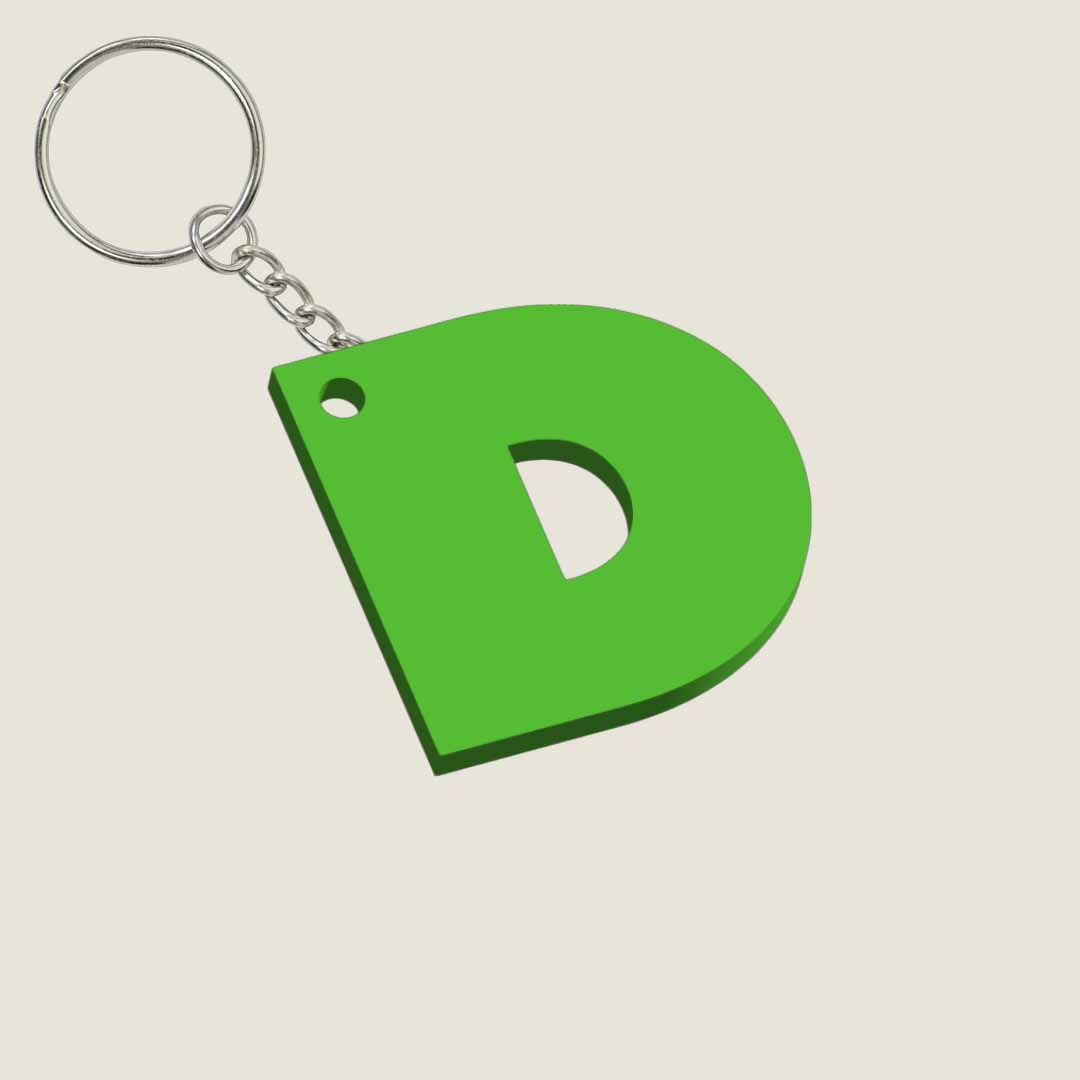 Llavero Acrílico con Inicial | Combinable | Hotculture®