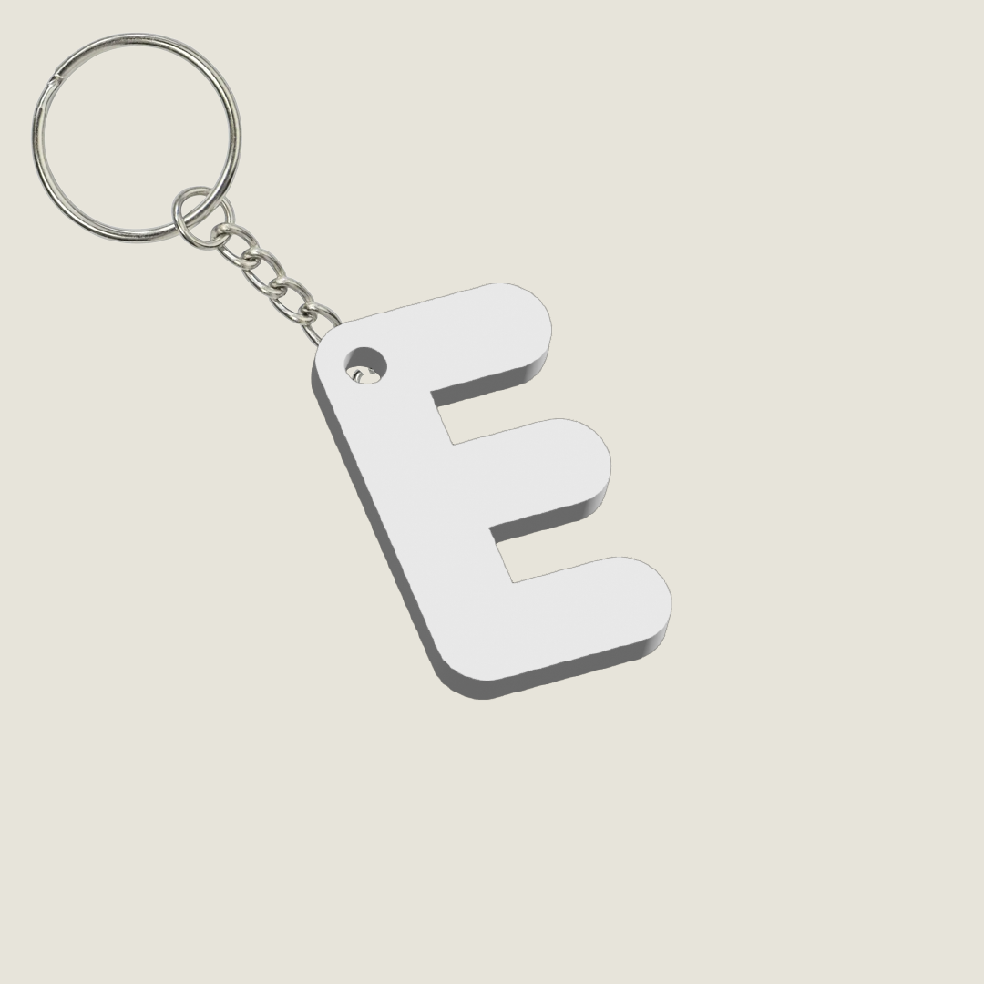 Llavero Acrílico con Inicial | Combinable | Hotculture®