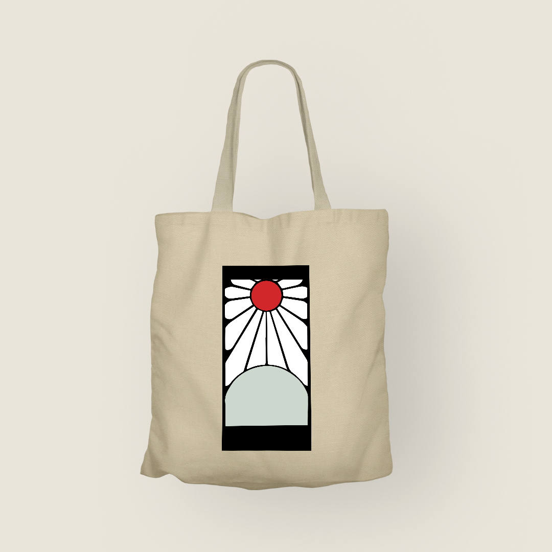 Hanafuda Totebag Clásico de Canvas | Color Crema Natural | Tamaño Estándar | Hotculture®