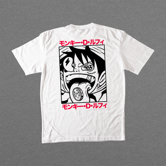 Captain's Contrast Couture Black and White - Monkey D Luffy Graphic