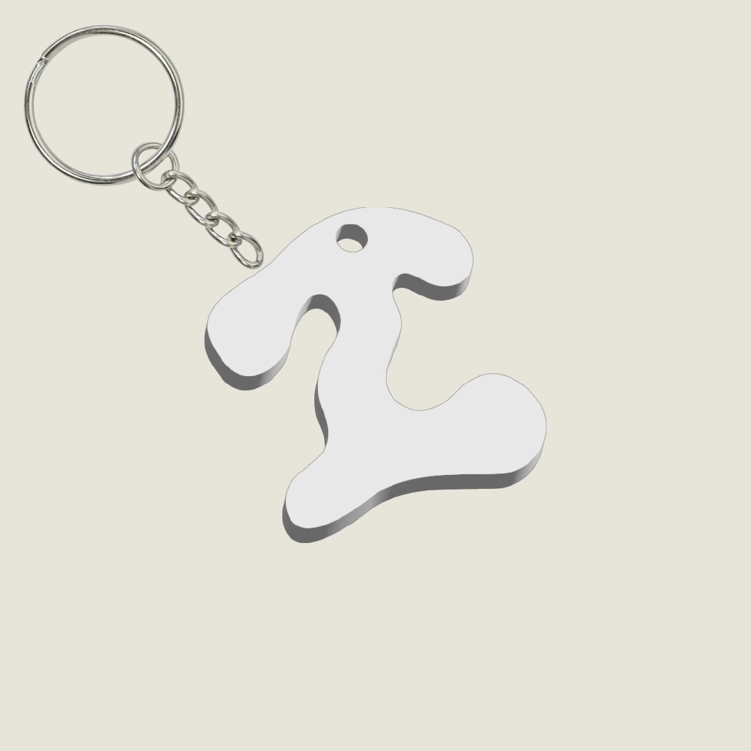 Llavero Acrílico con Inicial | Combinable | Hotculture®