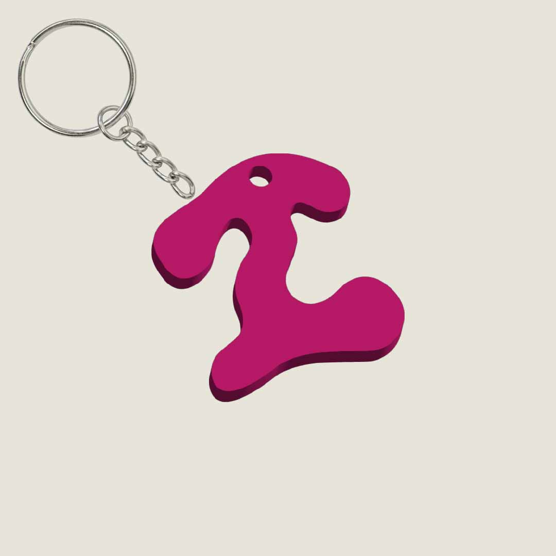 Llavero Acrílico con Inicial | Combinable | Hotculture®