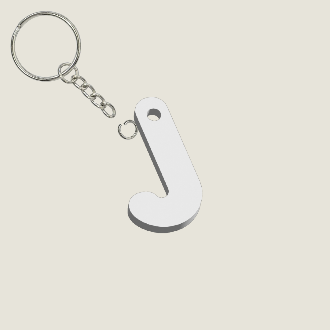 Llavero Acrílico con Inicial | Combinable | Hotculture®
