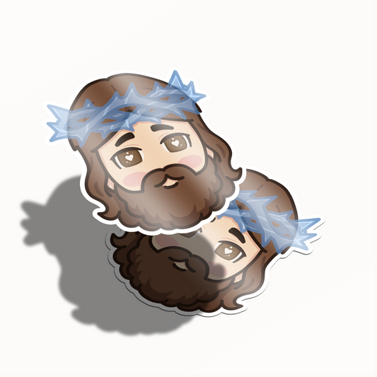Sticker Jesus – Diseño Exclusivo Hotculture® | Vinyl Sticker 2.5" Water & UV Resistant