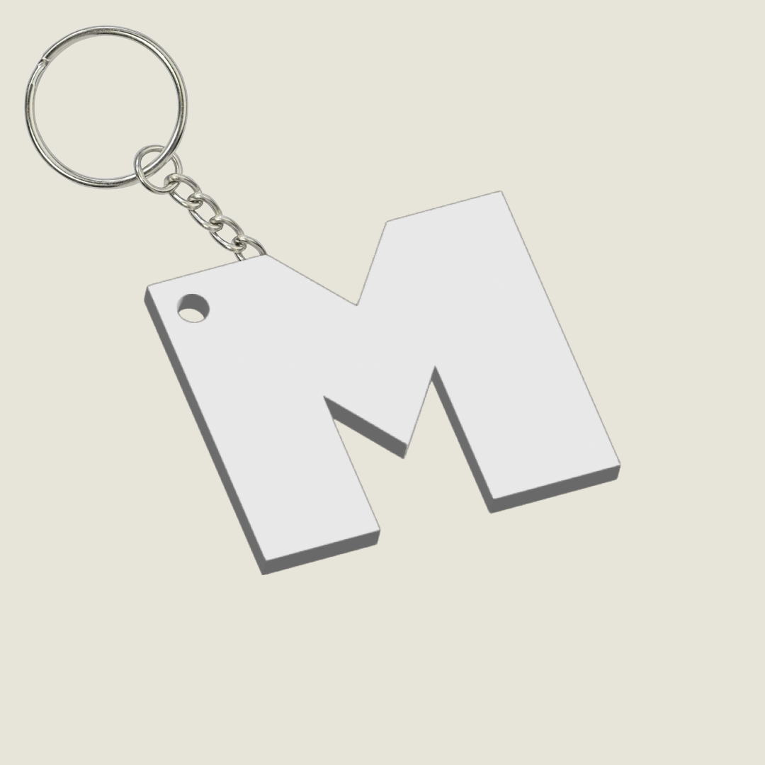 Llavero Acrílico con Inicial | Combinable | Hotculture®