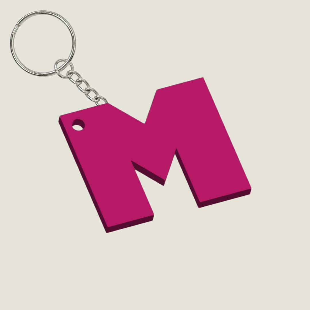 Llavero Acrílico con Inicial | Combinable | Hotculture®