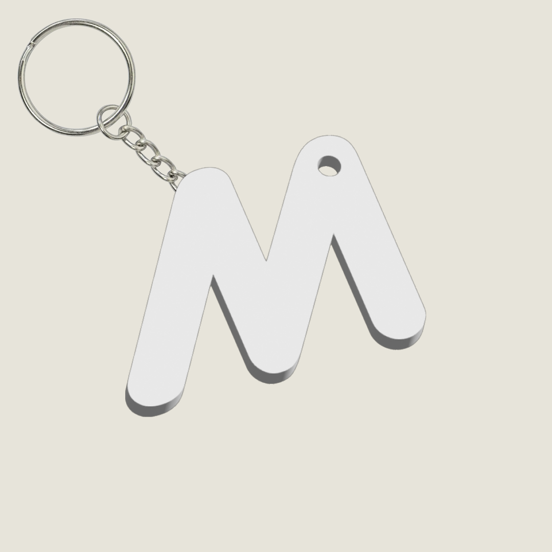 Llavero Acrílico con Inicial | Combinable | Hotculture®