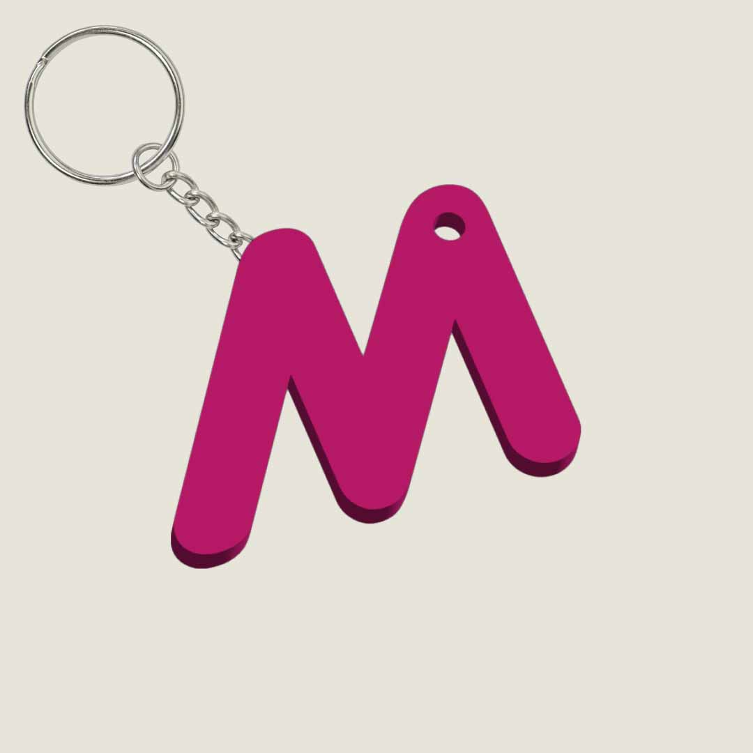 Llavero Acrílico con Inicial | Combinable | Hotculture®