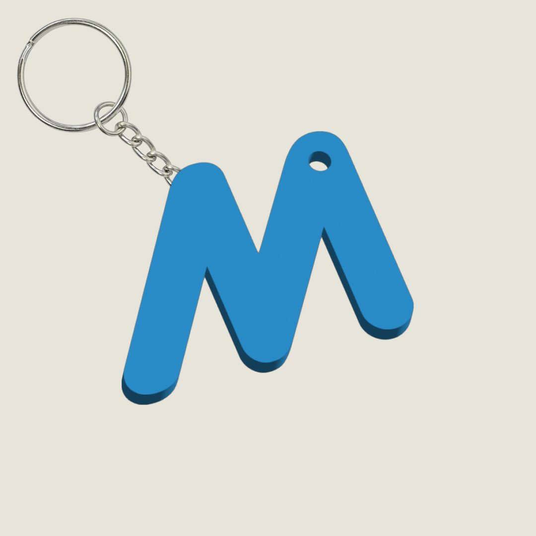 Llavero Acrílico con Inicial | Combinable | Hotculture®