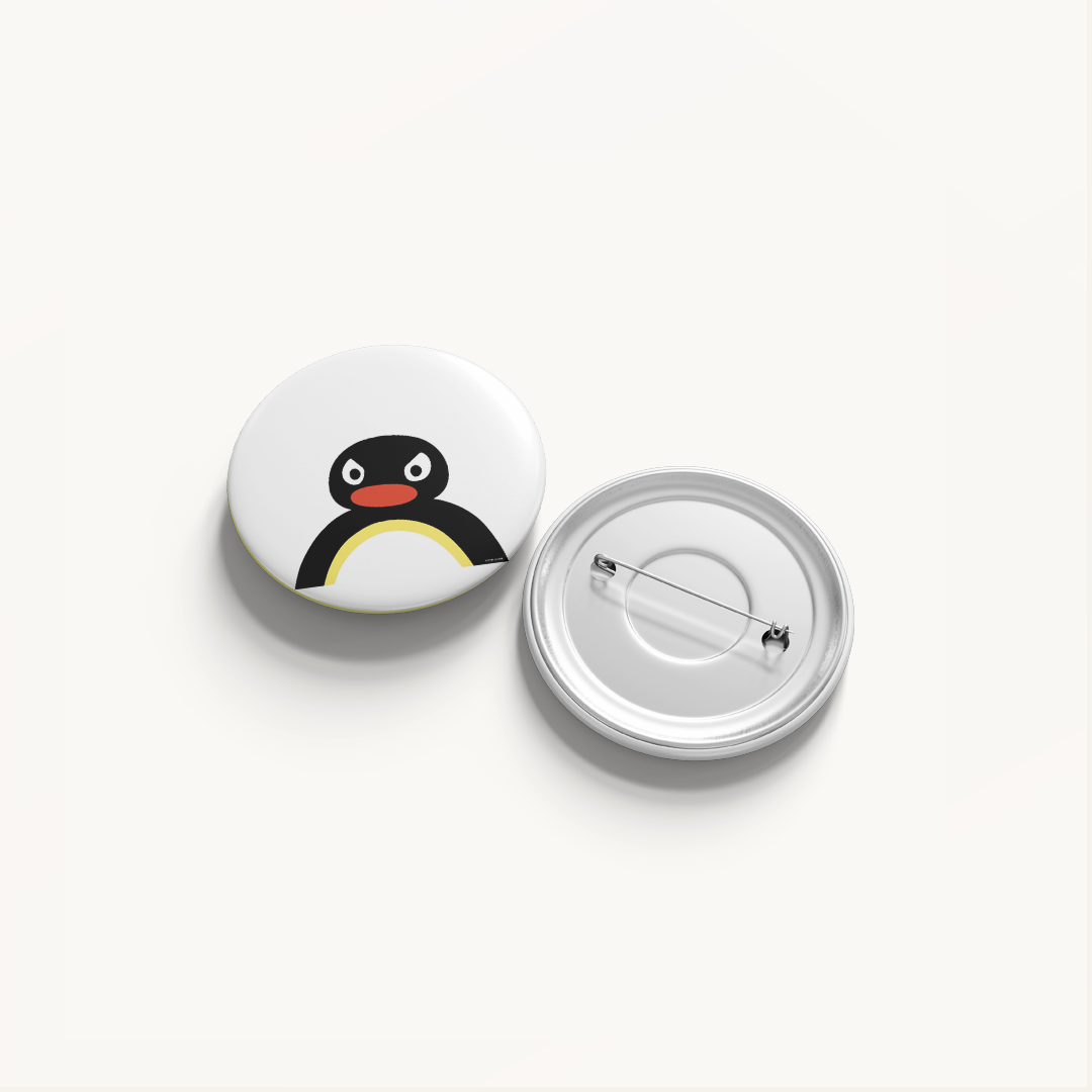 Button Badge Pingu | Pin de 1" Handmade