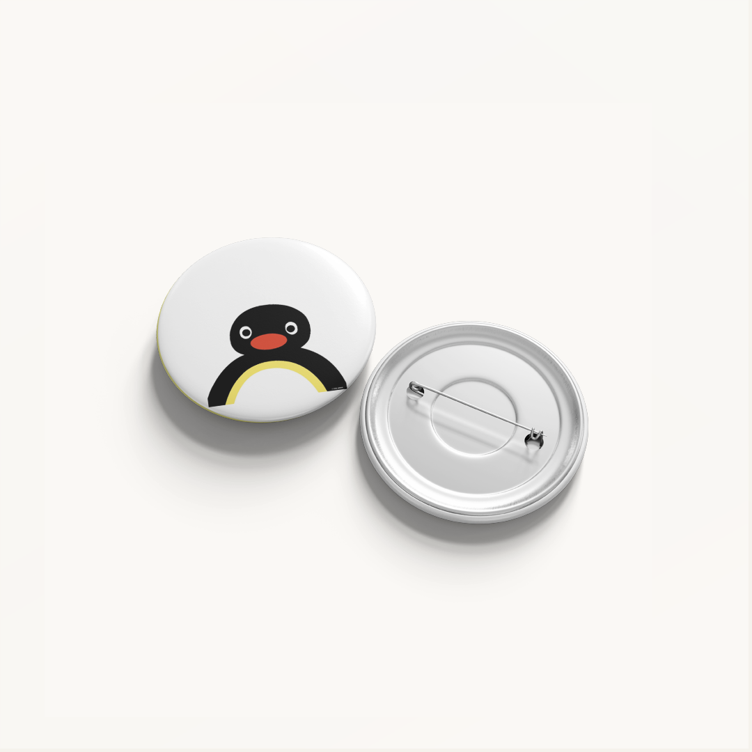 Button Badge Pingu | Pin de 1" Handmade