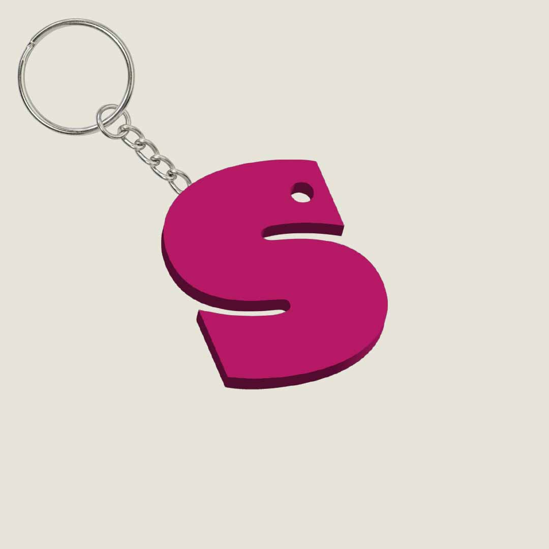 Llavero Acrílico con Inicial | Combinable | Hotculture®