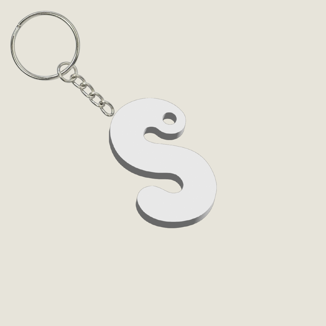 Llavero Acrílico con Inicial | Combinable | Hotculture®